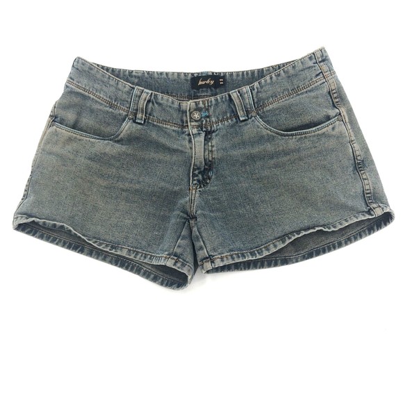 Hurley Shorts Hurley Womens Denim Jeans Shorts Juniors 1 Blue Low